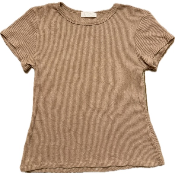 SABLYN Yael Ribbed Tee In Honey Women’s Size Small Short Sleeve - Picture 5 of 12